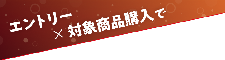 エントリー×対象商品購入で