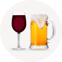 ビール・ワイン・お酒の画像